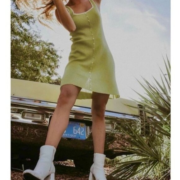 NEW ModCloth Matcha Do About Nothing Sweater Dress Retro Swimsuit Cover-up Large - Picture 11 of 11